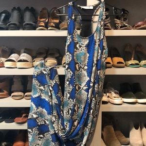 Maxi dress snake print